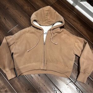Hollister Tan Hoodie Sweatshirt